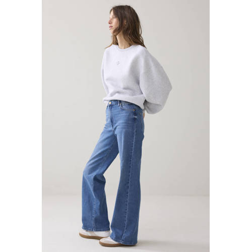 Summum wide leg jeans medium blue denim afbeelding