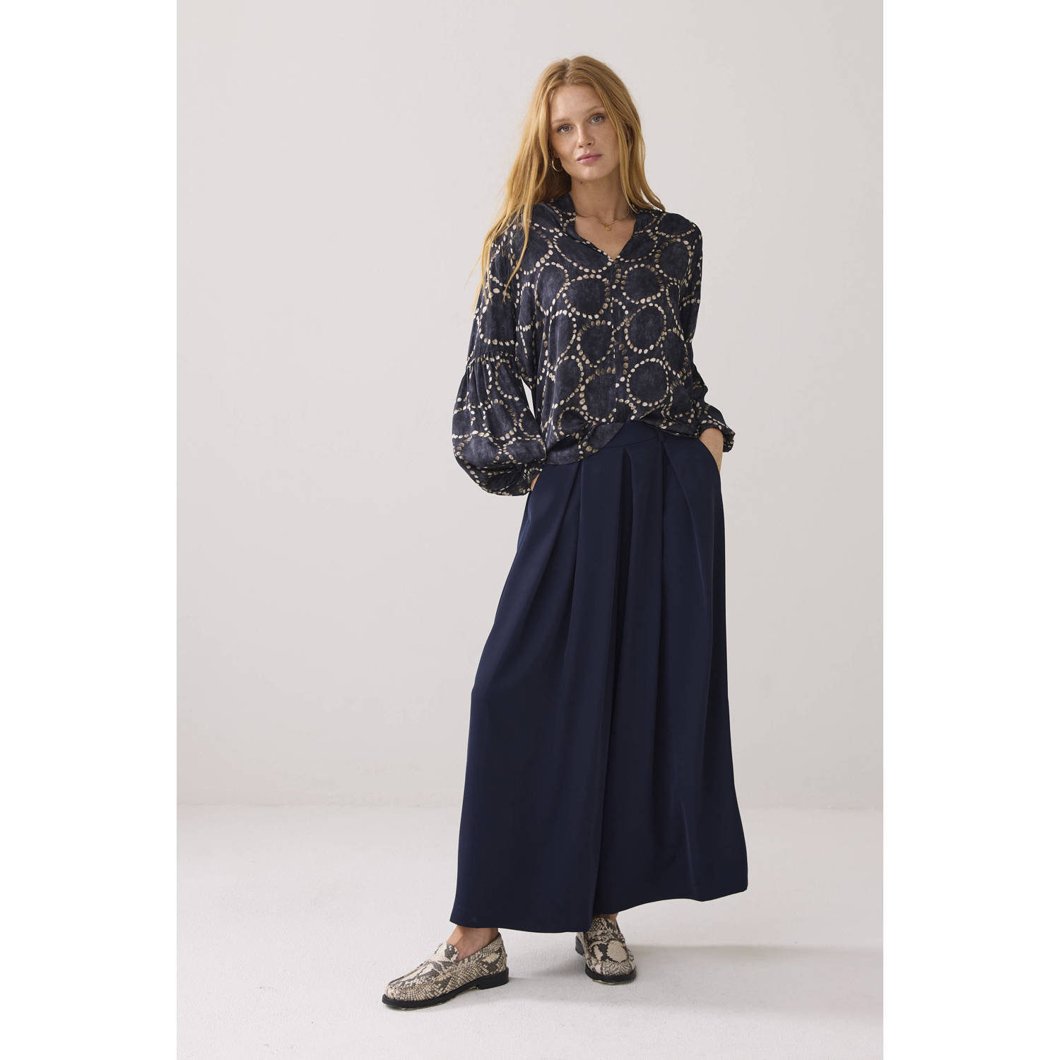 Summum blousetop donkerblauw