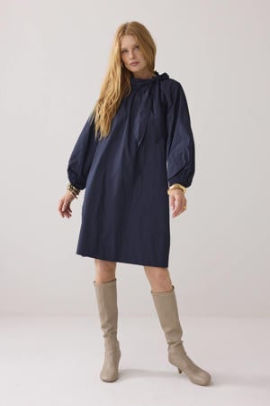korte jurk donkerblauw