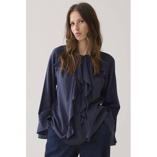 Summum blouse donkerblauw afbeelding