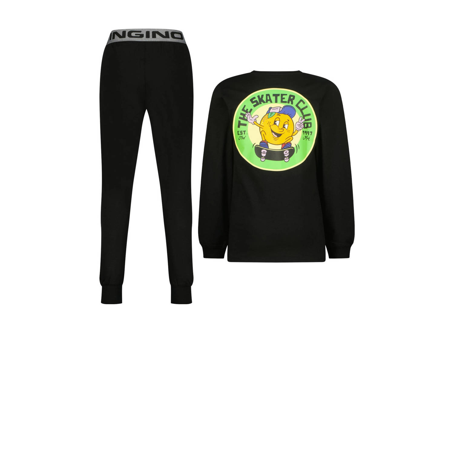 Vingino pyjama Wodan zwart