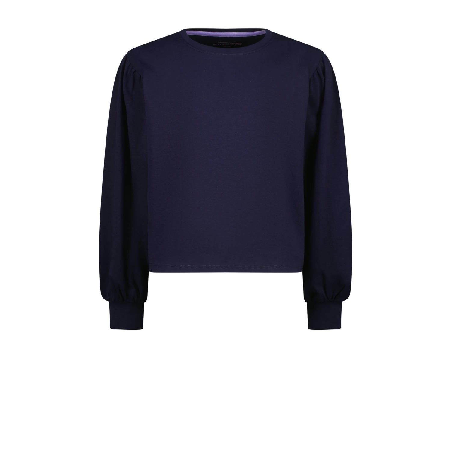 Vingino pyjamaset donkerblauw paars geel