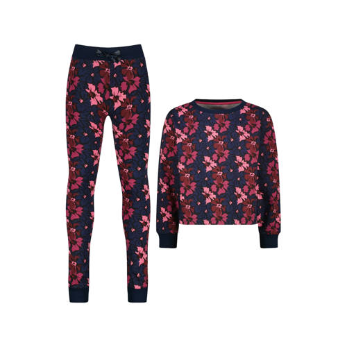 Vingino pyjamaset donkerblauw/roze afbeelding