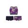 Vingino bh-top + 2 shorts paars/zwart