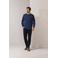 State of Art gebreide trui met wol blauw