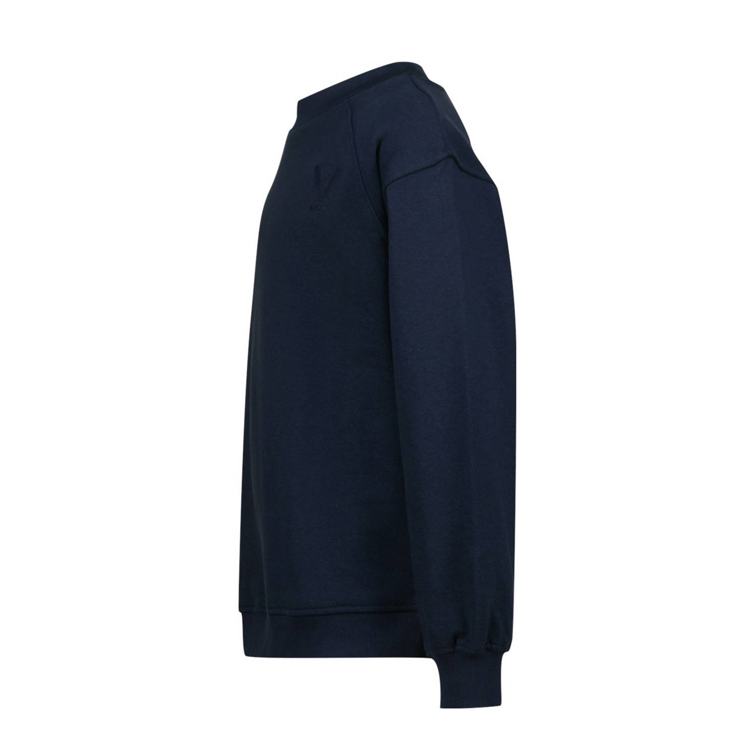 Vingino sweater donkerblauw rib gebreid