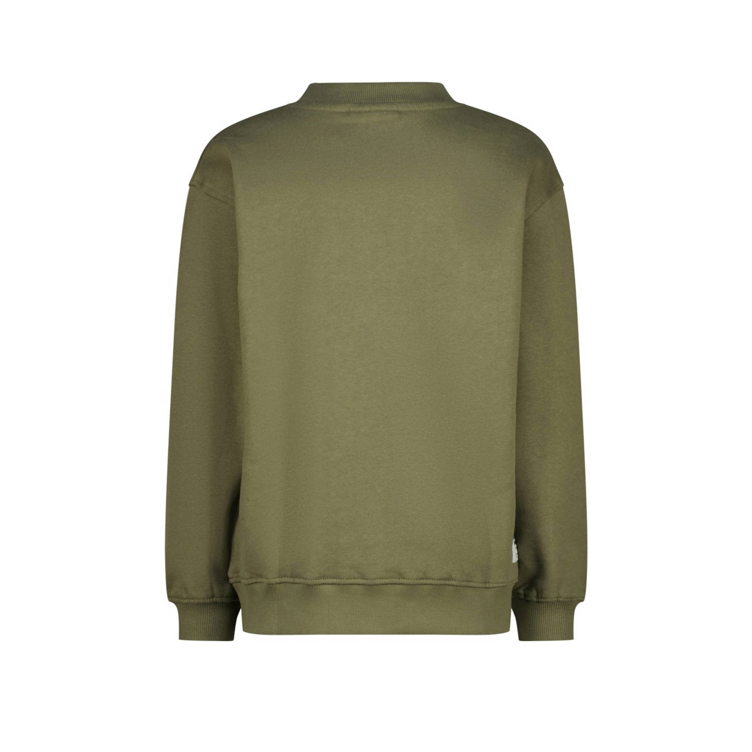 Vingino sweater groen rib gebreid