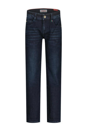 regular waist regular fit jeans dark blue denim