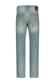 thumbnail: Light blue denim jongens Vingino regular waist regular fit jeans van denim met effen