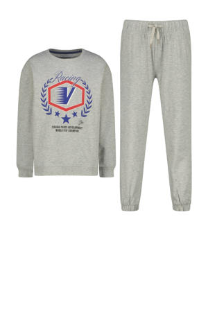 pyjamaset grijs melange