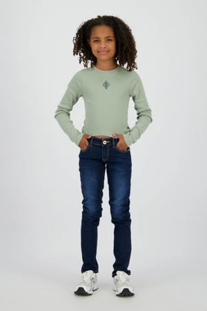 skinny jeans dark blue denim