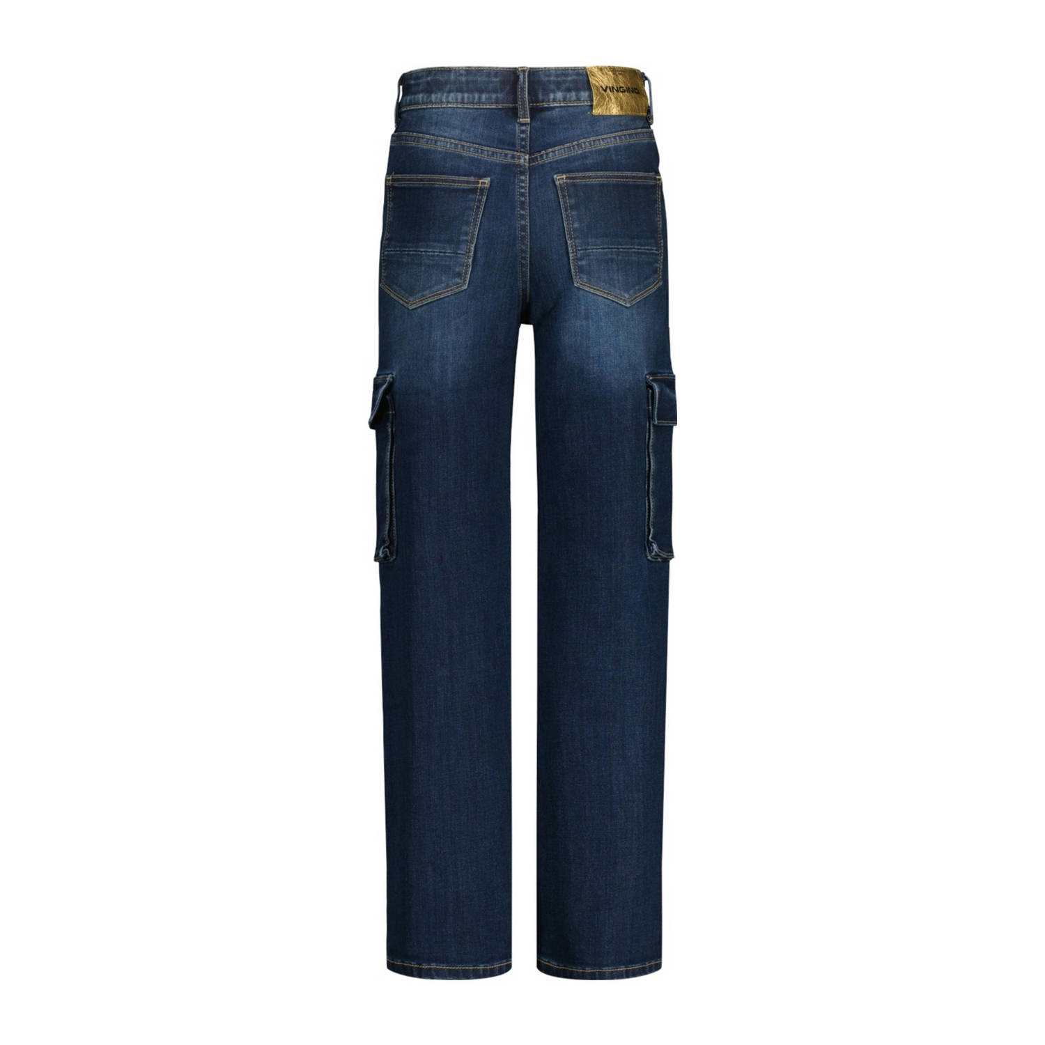 Vingino wide leg jeans dark blue denim