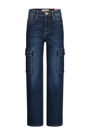 wide leg jeans dark blue denim