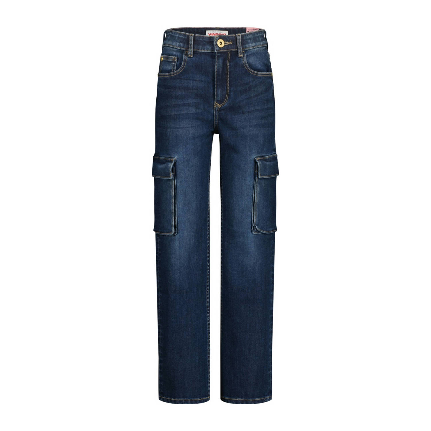 Vingino wide leg jeans dark blue denim