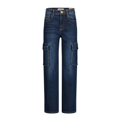 Vingino wide leg jeans dark blue denim afbeelding