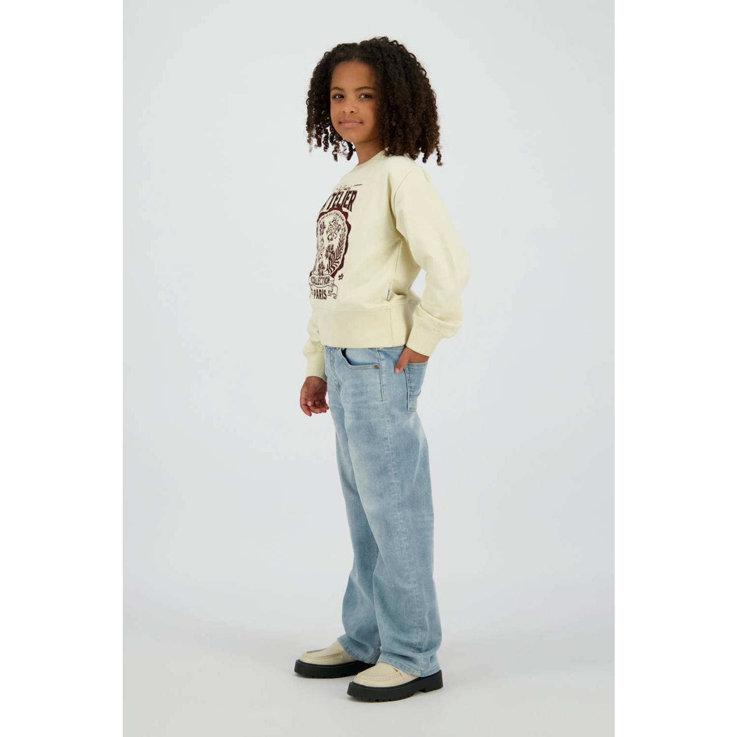 Vingino wide leg jeans light blue denim
