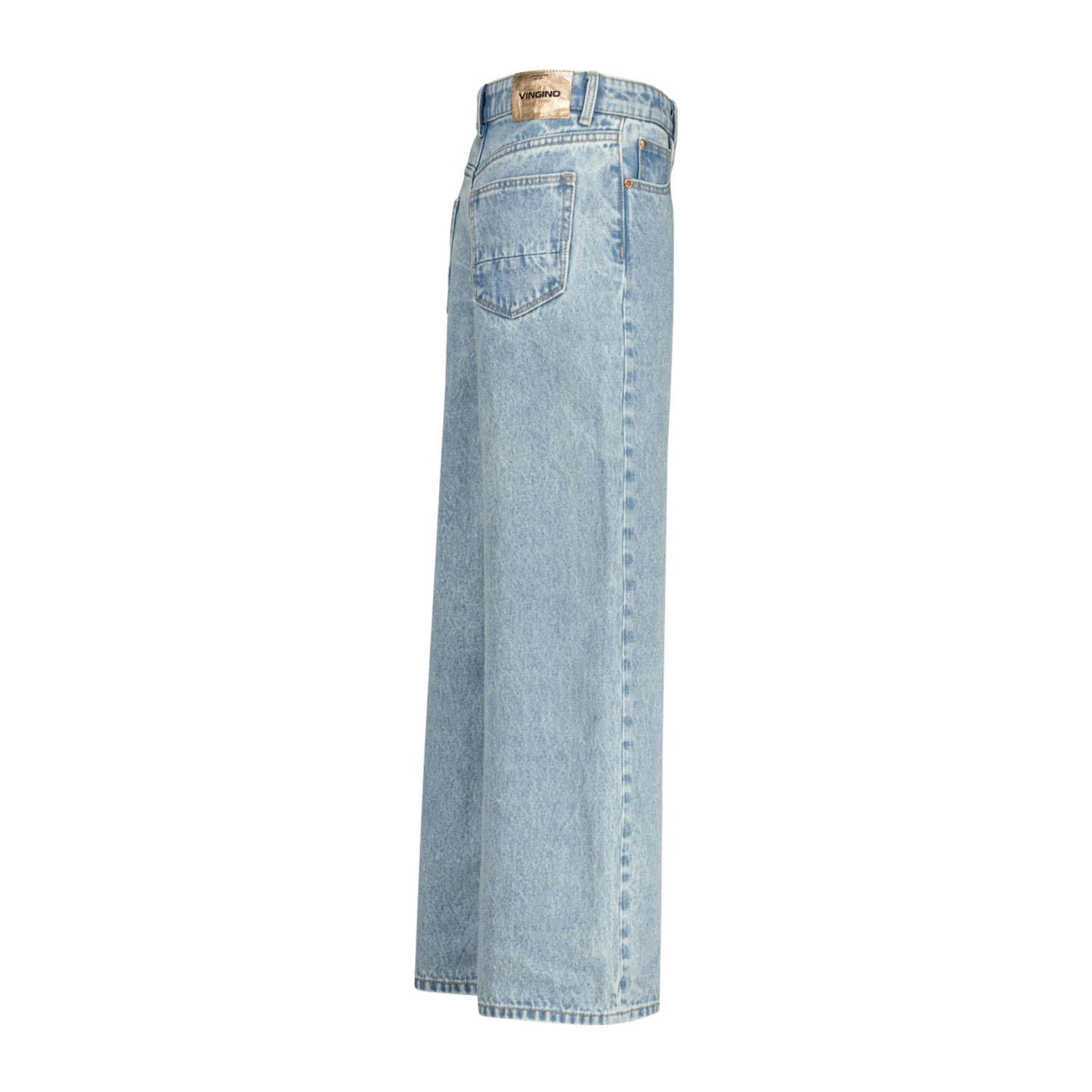 Vingino wide leg baggy jeans light blue denim