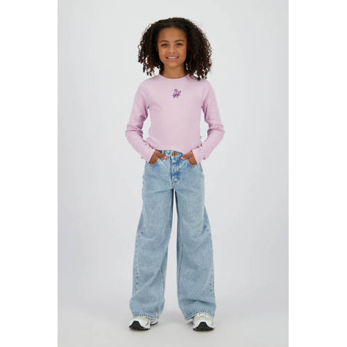 Vingino wide leg baggy jeans light blue denim afbeelding