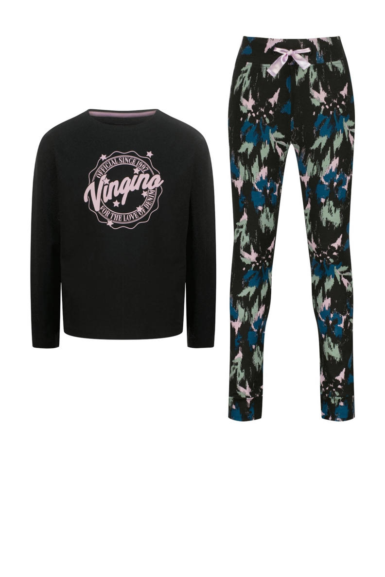 Threadboys Jongens Gamers Slapen Nooit Pyjama Set Zwart Threadboys Jongens Gamers Slapen Nooit Pyjama Set Zwart