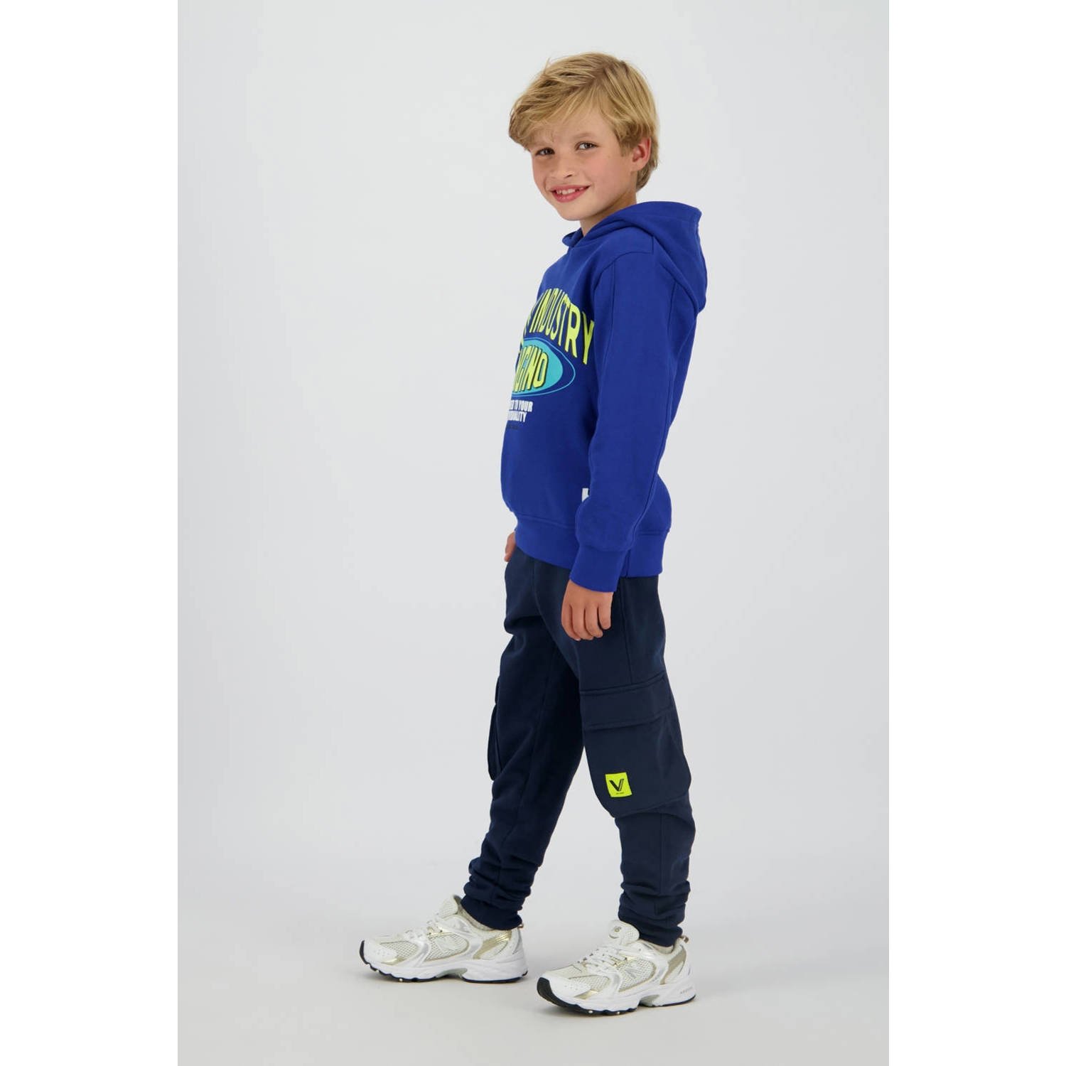 Vingino relaxed cargo broek donkerblauw