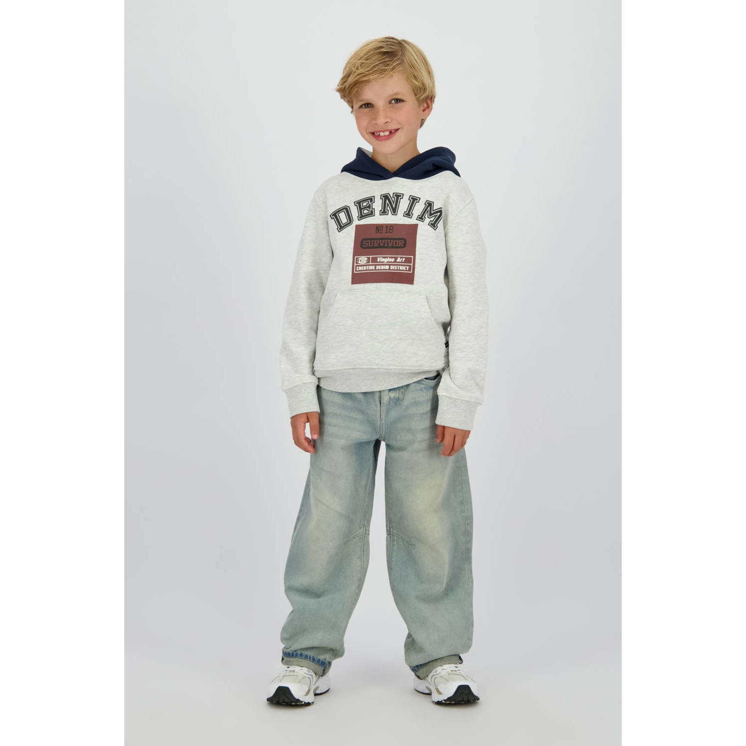 Vingino loose fit jeans light blue denim