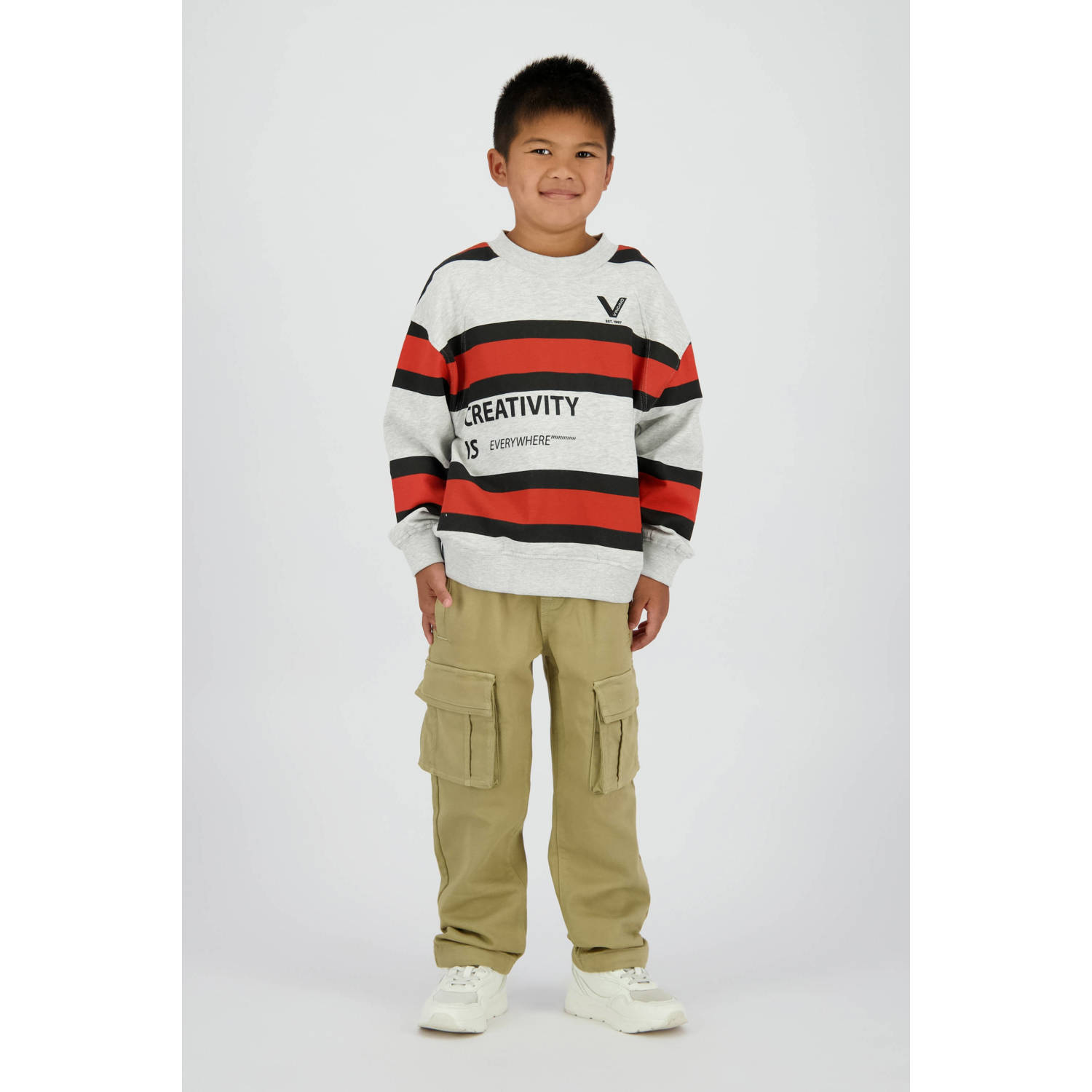 Vingino loose cargo broek kaki