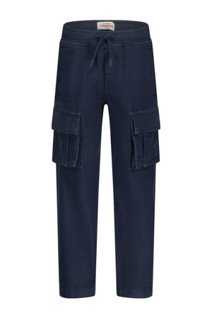 loose cargobroek donkerblauw