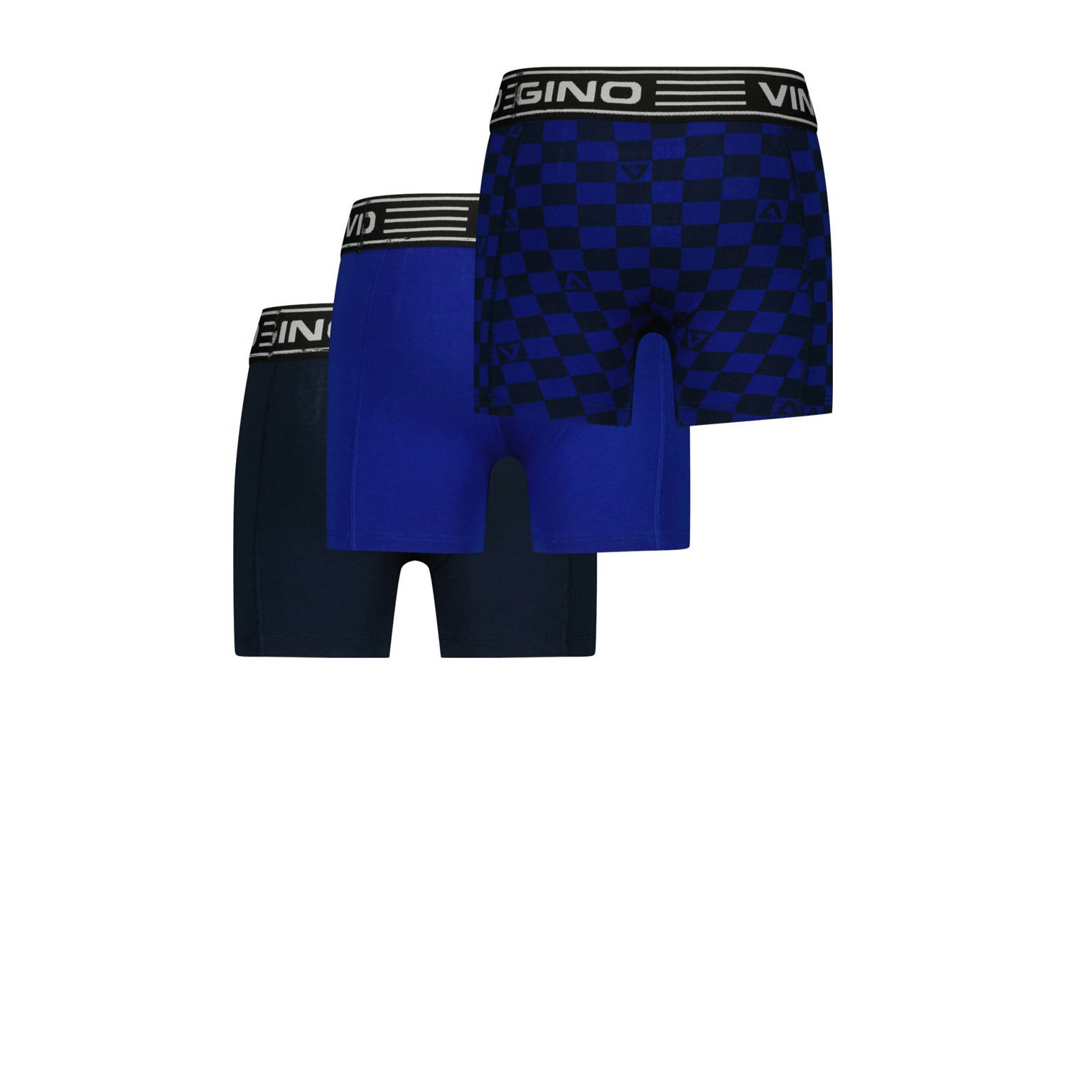 Vingino boxershort set van 3 blauw