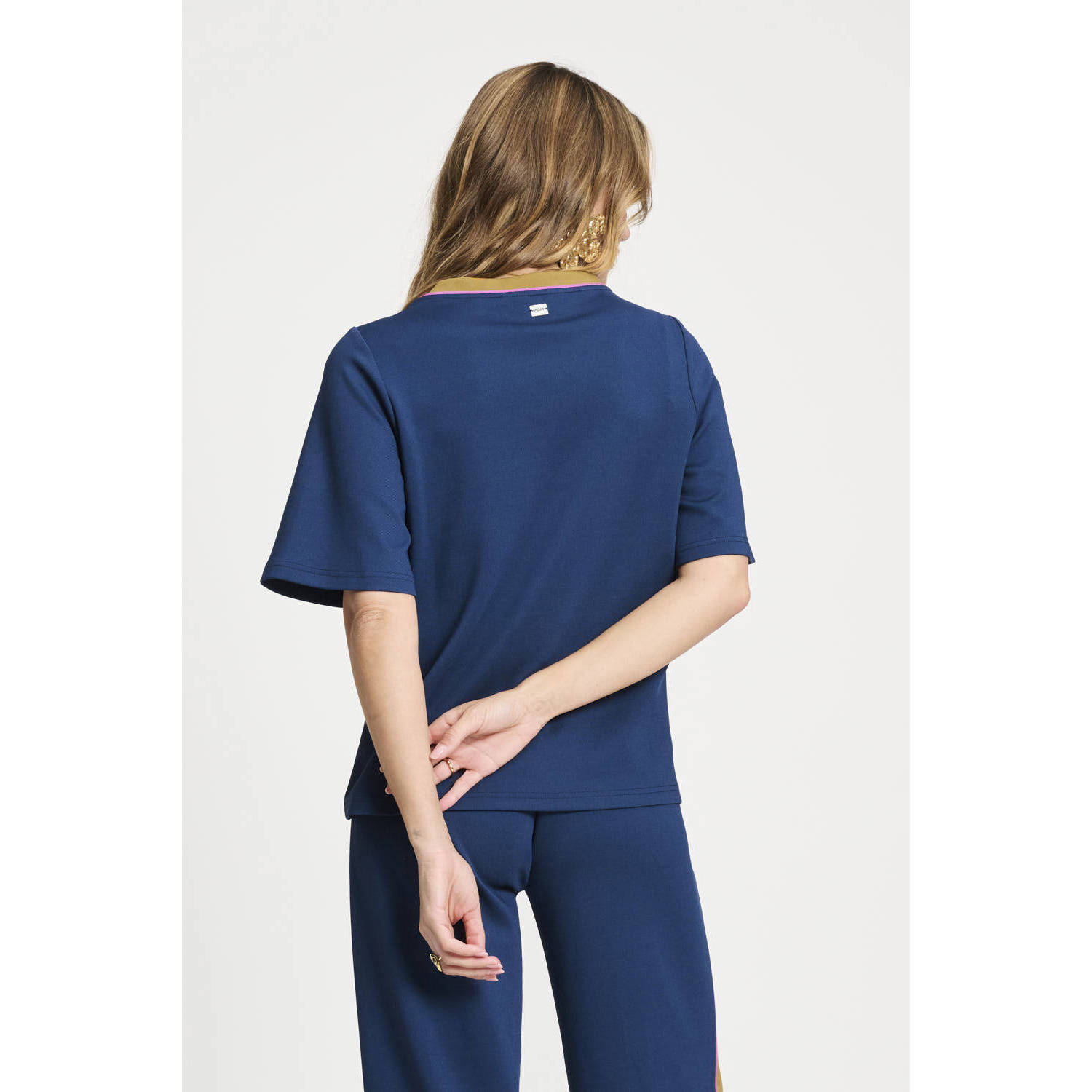 POM Amsterdam T-shirt donkerblauw
