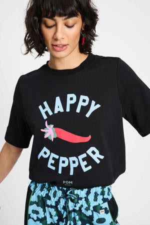 T-shirt zwart
