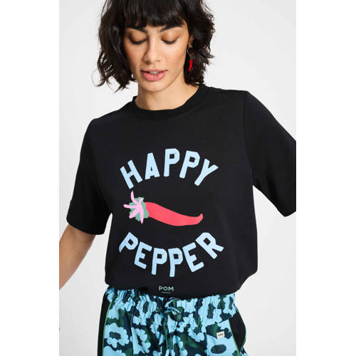 POM Amsterdam T-shirt zwart afbeelding