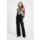 POM Amsterdam wide leg regular waist broek zwart