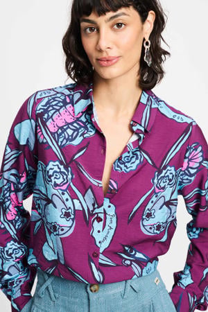 blouse paars