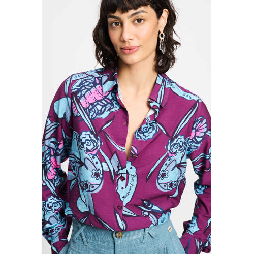 POM Amsterdam blouse paars afbeelding
