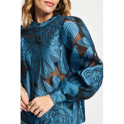 POM Amsterdam blouse blauw afbeelding