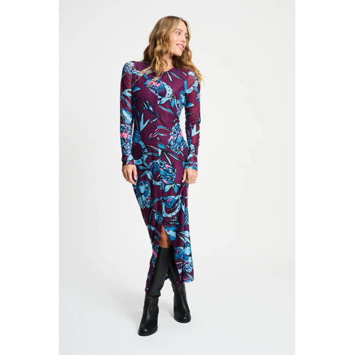 POM Amsterdam maxi jurk paars afbeelding
