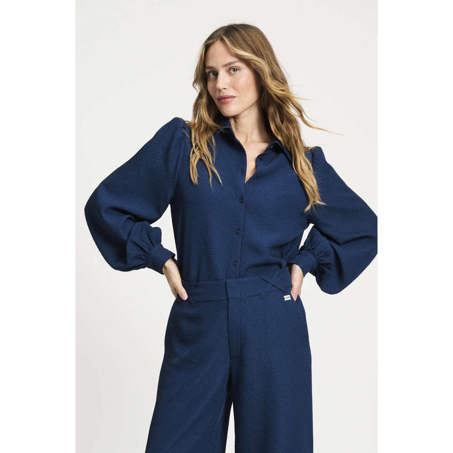 POM Amsterdam blouse donkerblauw