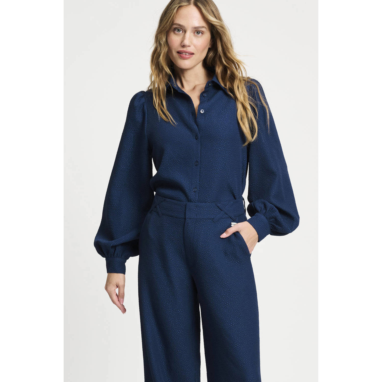 POM Amsterdam blouse donkerblauw