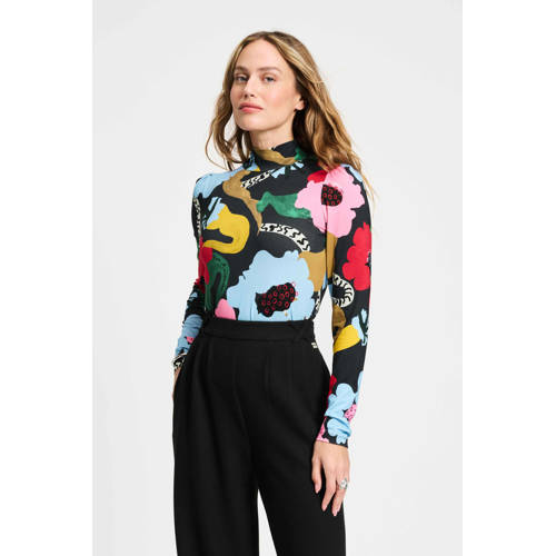 POM Amsterdam top met col multi afbeelding