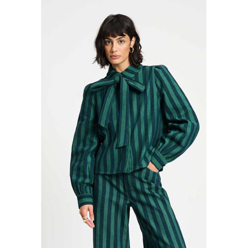 POM Amsterdam blouse groen afbeelding