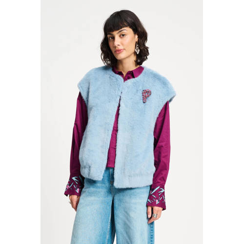 POM Amsterdam gilet blauw afbeelding