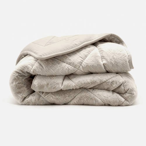 NOUS Living faux fur dekbed zonder overtrek met kussensloop - wasbaar afbeelding