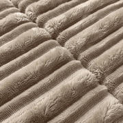 thumbnail: W rib teddy fleece dekbed zonder overtrek met kussensloop - Lazy - wasbaar