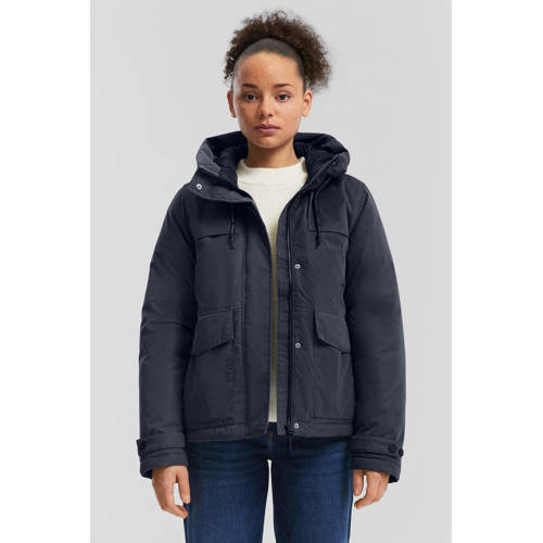 QS winterjas donkerblauw afbeelding