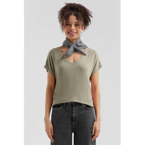 QS top kaki afbeelding