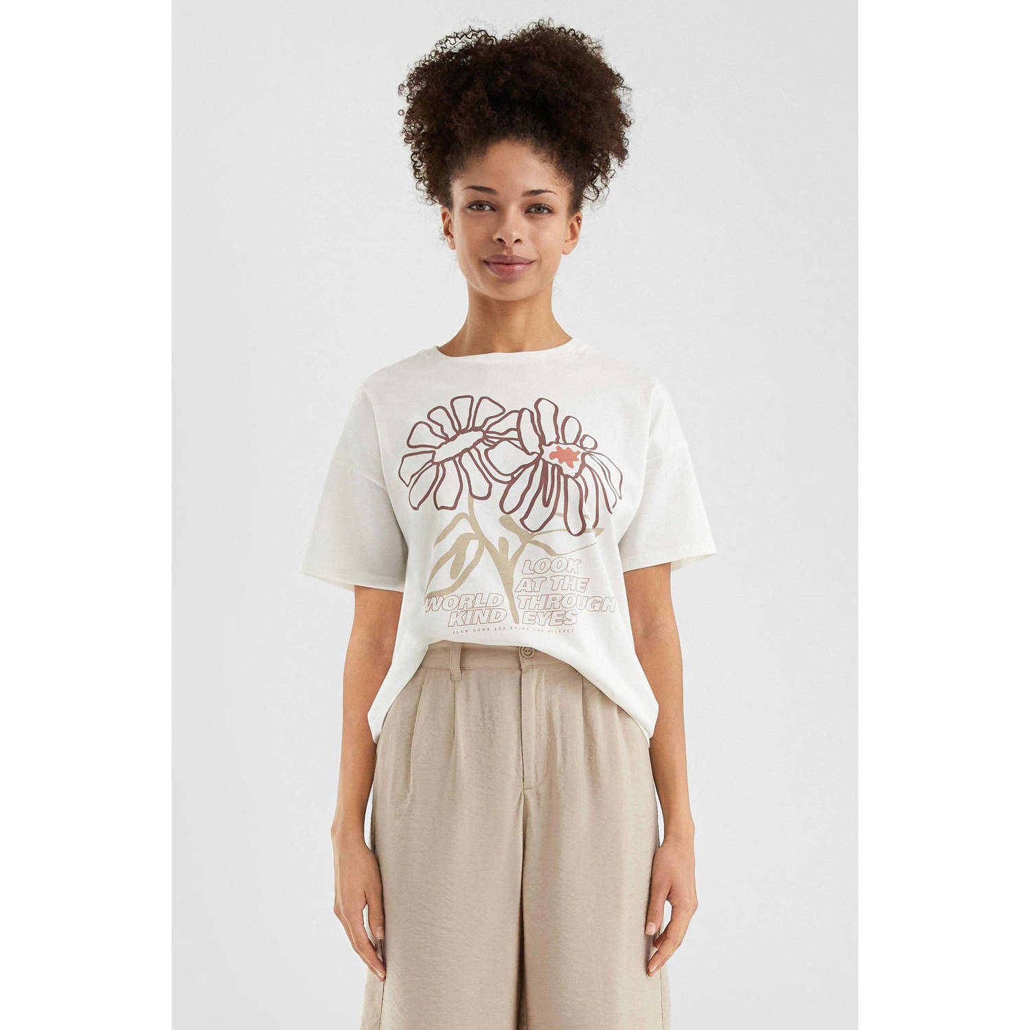Q S by s.Oliver T-shirt ecru