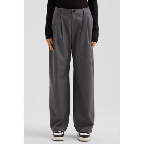 QS high waist broek grijs afbeelding