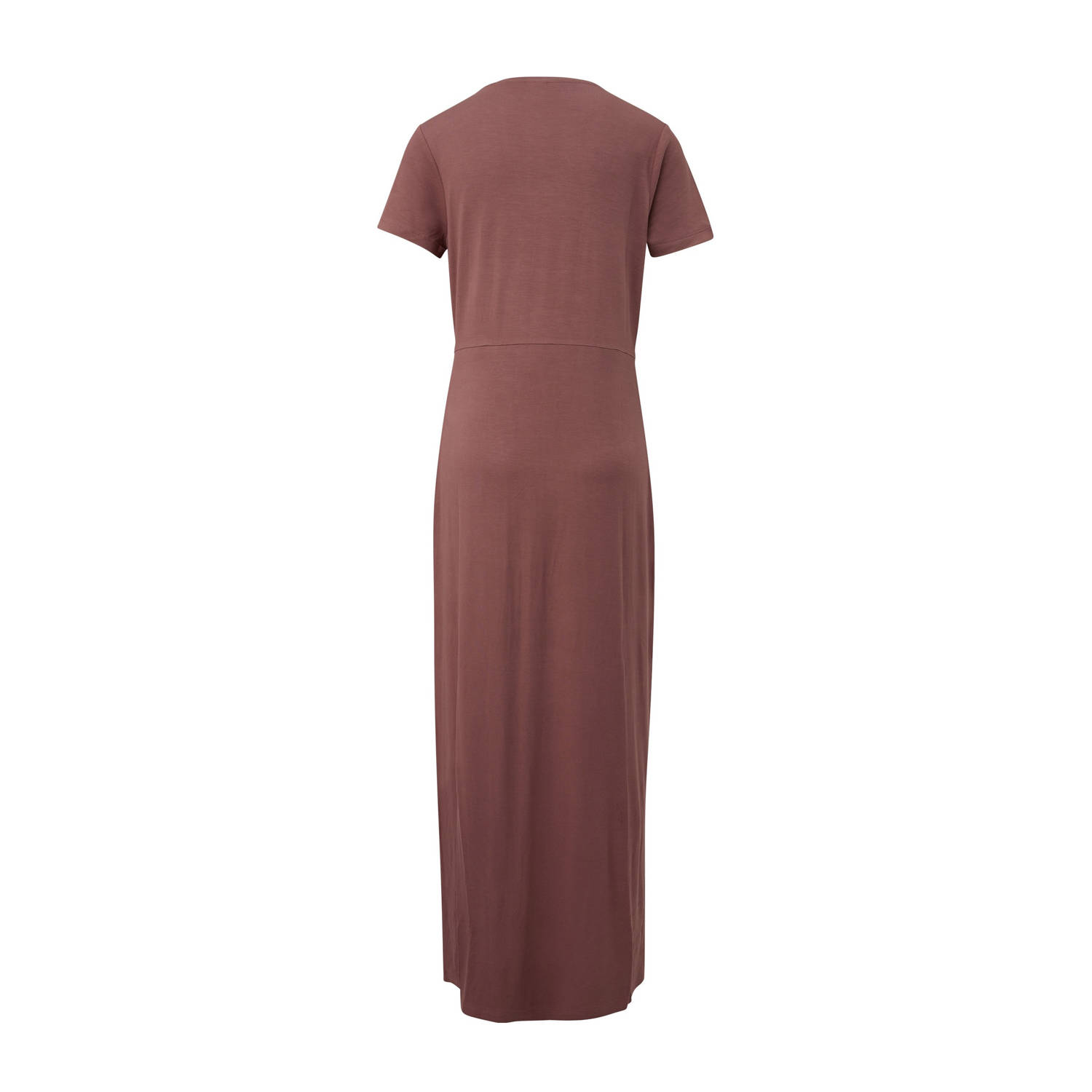 Q S by s.Oliver jersey maxi jurk oudroze