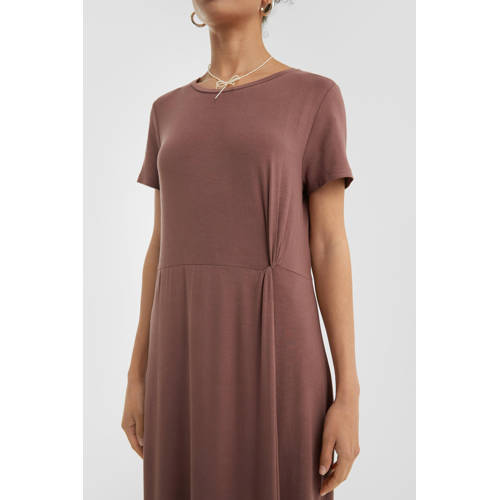 QS jersey maxi jurk oudroze afbeelding