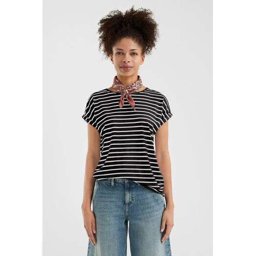 QS jersey T-shirt zwart afbeelding